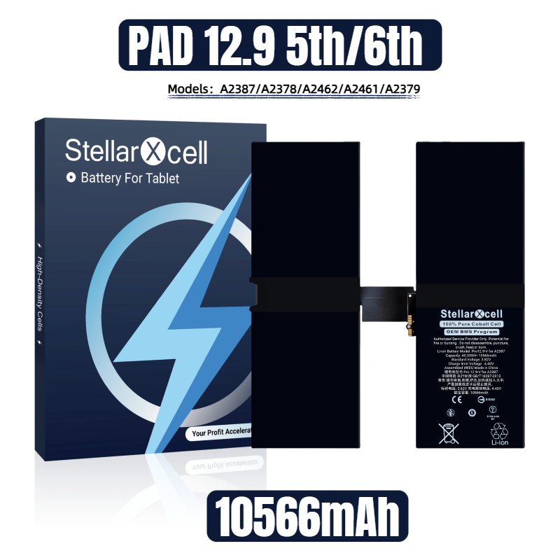 StellarXcell Tablet Battery For iPad Pro 12.9 5th/6th