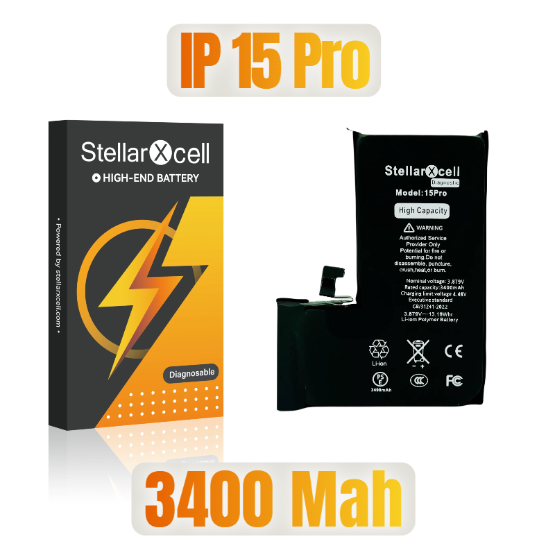 StellarXcell Diagnostic Pro Battery For iPhone15Pro