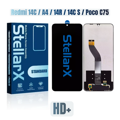 StellarX Standard Display HD+ For Redmi 14C / A4 / 14R / 14CS / Poco C75