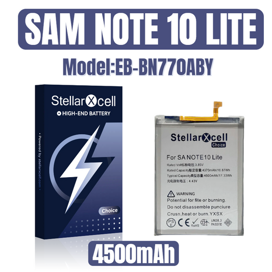StellarXcell Choice Battery For Samsung NOTE10 LITE EB-BN770ABY