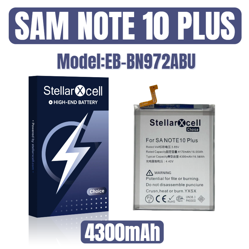 StellarXcell Choice Battery For Samsung NOTE10 PLUS EB-BN972ABU