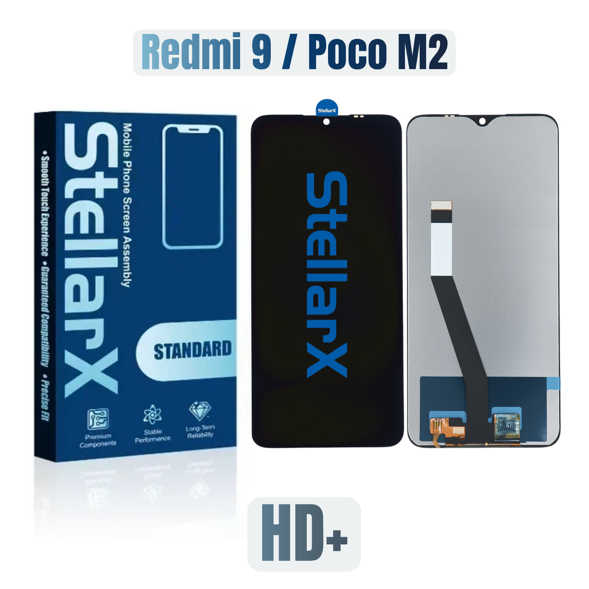 StellarX Standard Display HD+ For  Redmi 9 / Poco M2