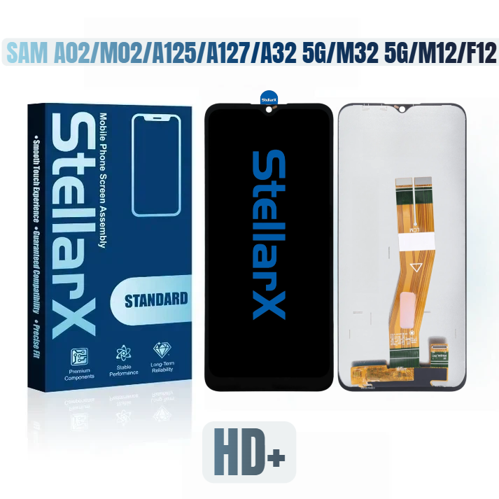 StellarX Standard Display HD+ For  Samsung  A02 / M02 / A125 / A127 / A32 5G / M32 5G / M12 / F12