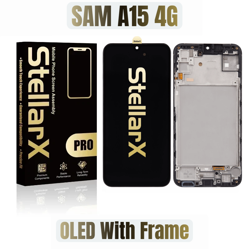 StellarX Pro Display Pro OLED With Frame For Samsung A15 4G