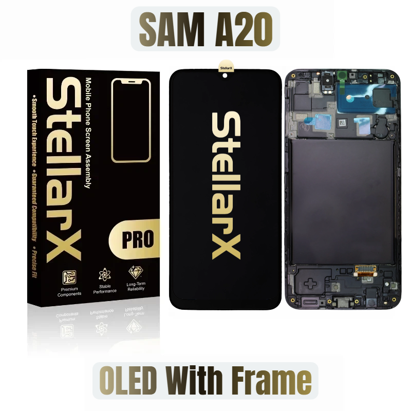 StellarX Pro Display Pro OLED With Frame For Samsung A20