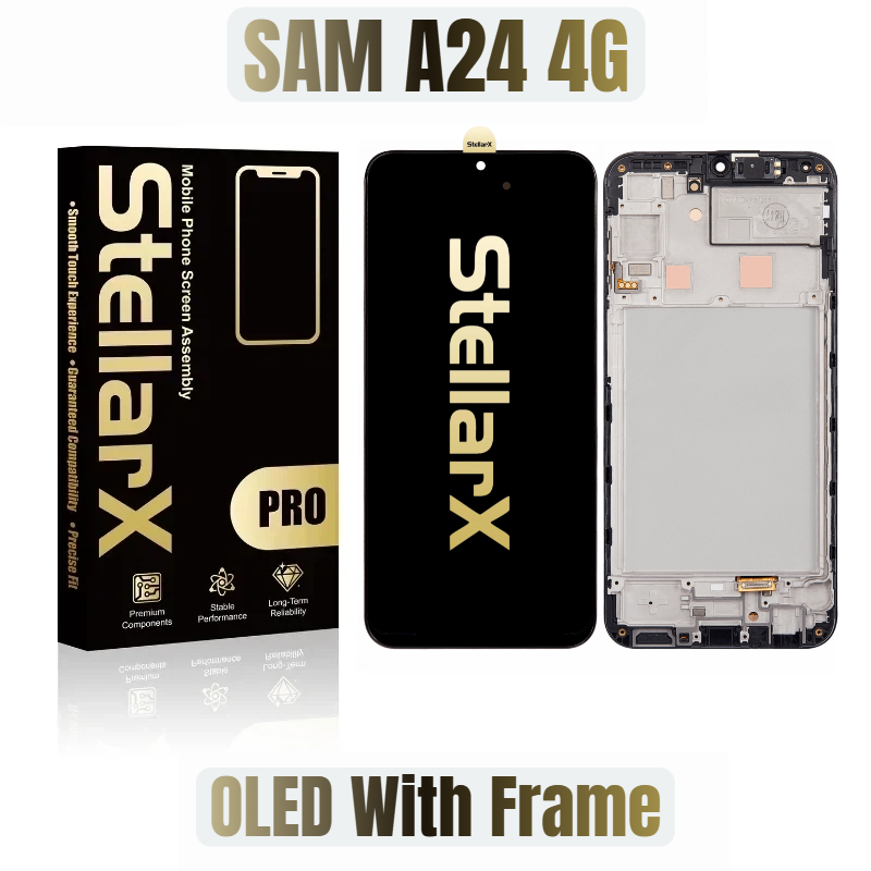 StellarX Pro Display Pro OLED With Frame For Samsung A24 4G