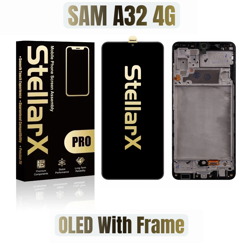 StellarX Pro Display Pro OLED With Frame For Samsung A32 4G