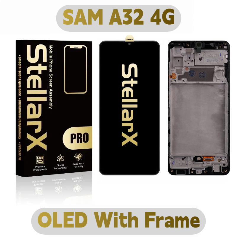 StellarX Pro Display Pro OLED With Frame For SAM A32 4G