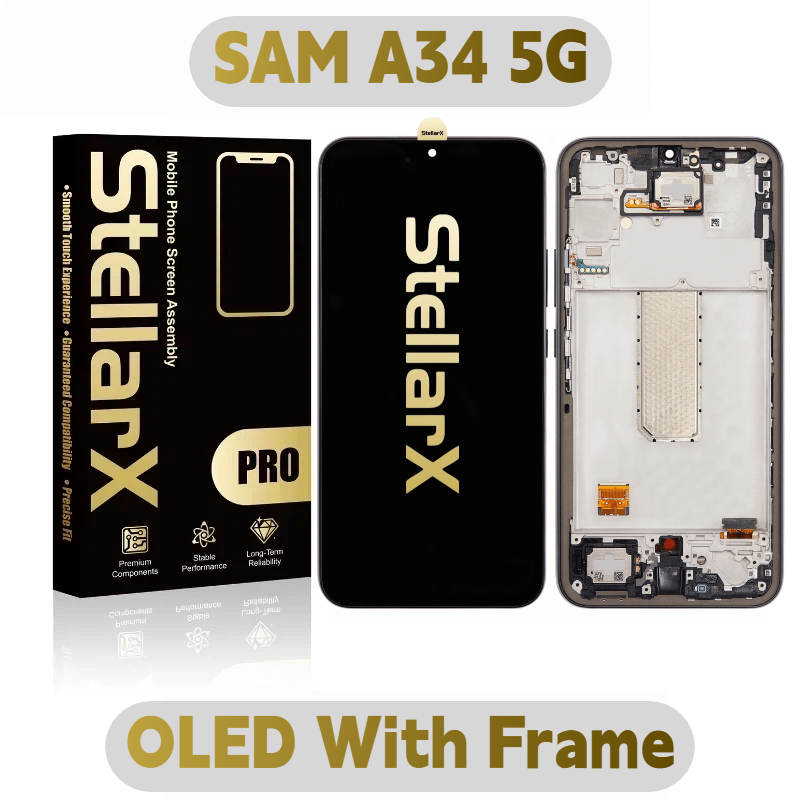 StellarX Pro Display Pro OLED With Frame For SAM A34 5G