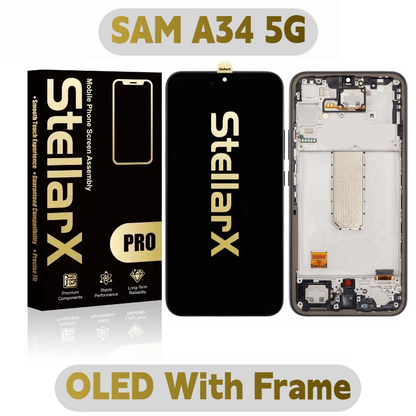 StellarX Pro Display Pro OLED With Frame For SAM A34 5G