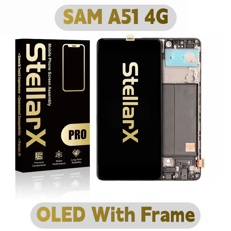 StellarX Pro Display Pro OLED With Frame For SAM A51 4G