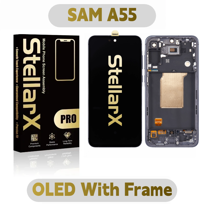 StellarX Pro Display Pro OLED With Frame For SAM A55 5G