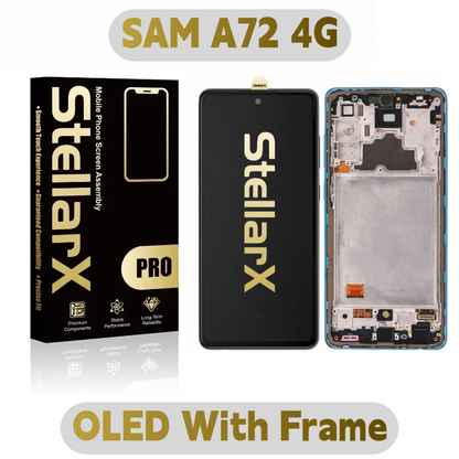 StellarX Pro Display Pro OLED With Frame For SAM A72 4G