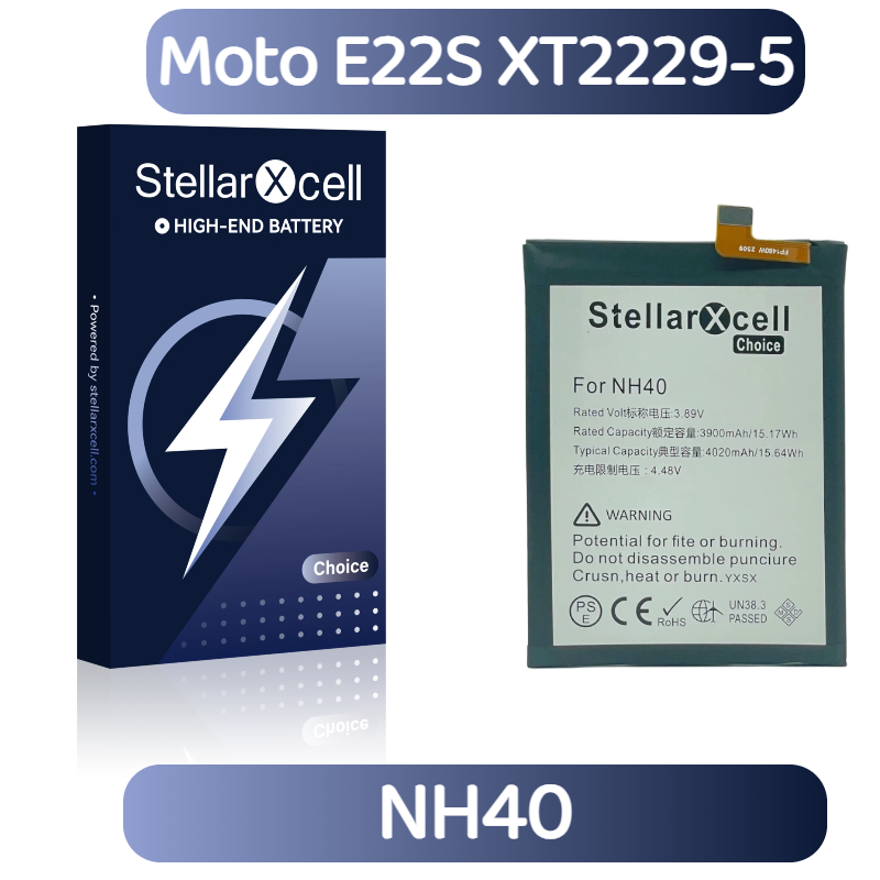 StellarXcell Choice Battery For Motorola E22S XT2229-5 NH40