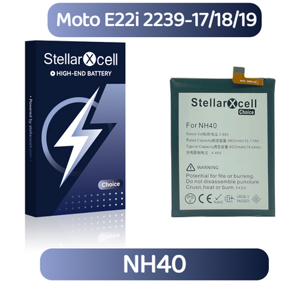 StellarXcell Choice Battery For Motorola E22i XT2239-17/18/19 NH40