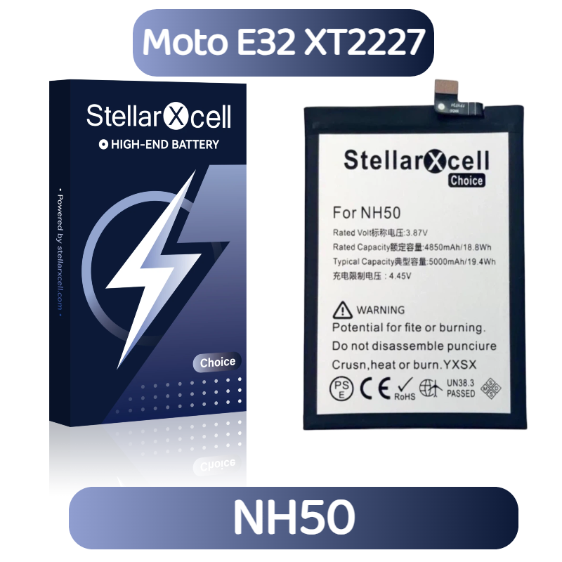 StellarXcell Choice Battery For Motorola E32 XT2227 NH50