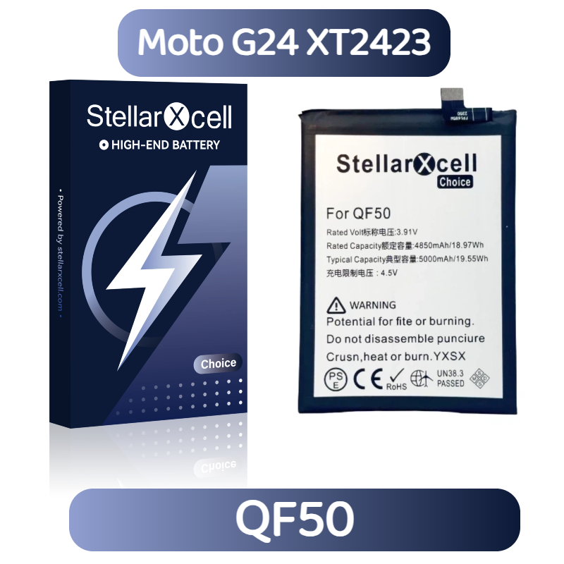 StellarXcell Choice Battery For Motorola G24 XT2423 QF50