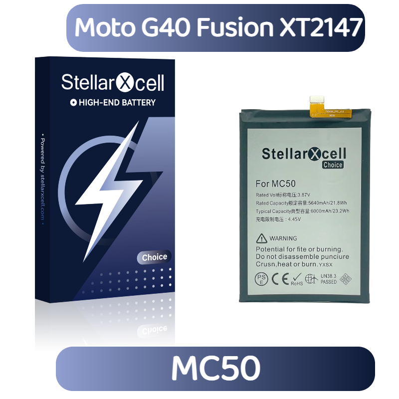 StellarXcell Choice Battery For Motorola G40 Fusion XT2147 MC50