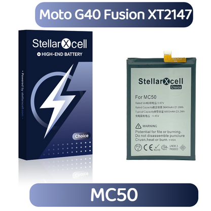 StellarXcell Choice Battery For Motorola G40 Fusion XT2147 MC50