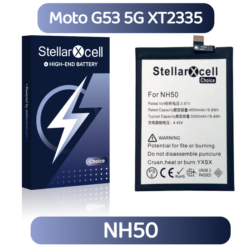 StellarXcell Choice Battery For Motorola G53 5G XT2335 NH50