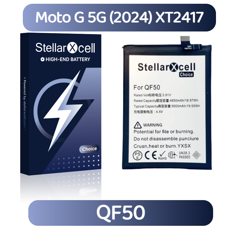 StellarXcell Choice Battery For Motorola G 5G (2024) XT2417 QF50