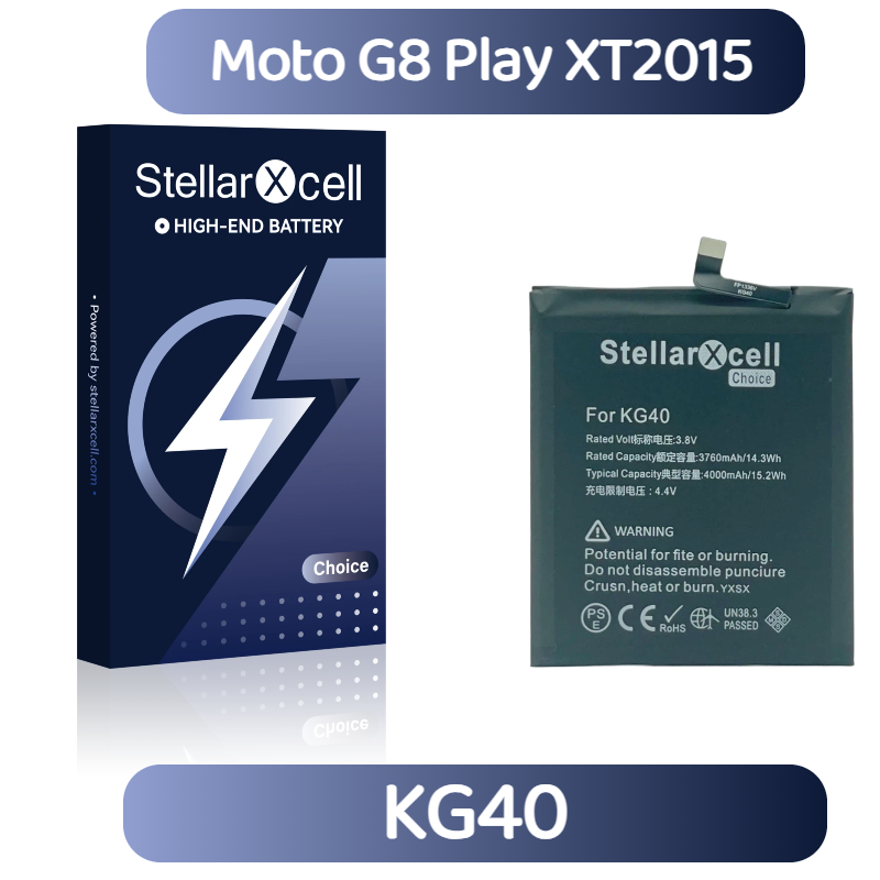 StellarXcell Choice Battery For Motorola G8 Play XT2015 KG40