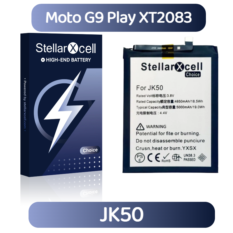 StellarXcell Choice Battery For Motorola G9 Play XT2083 JK50