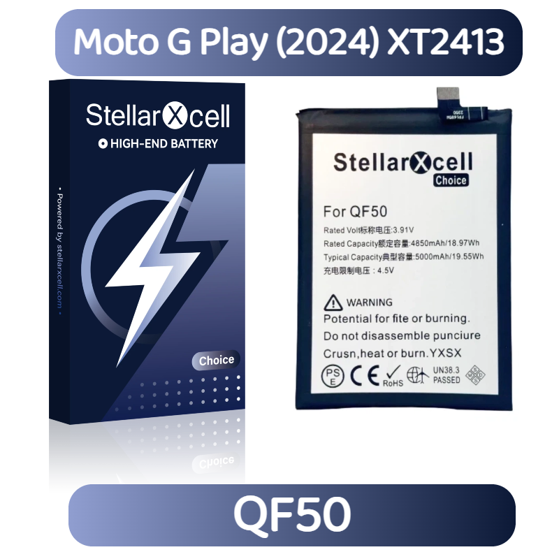 StellarXcell Choice Battery For Motorola G Play (2024) XT2413 QF50