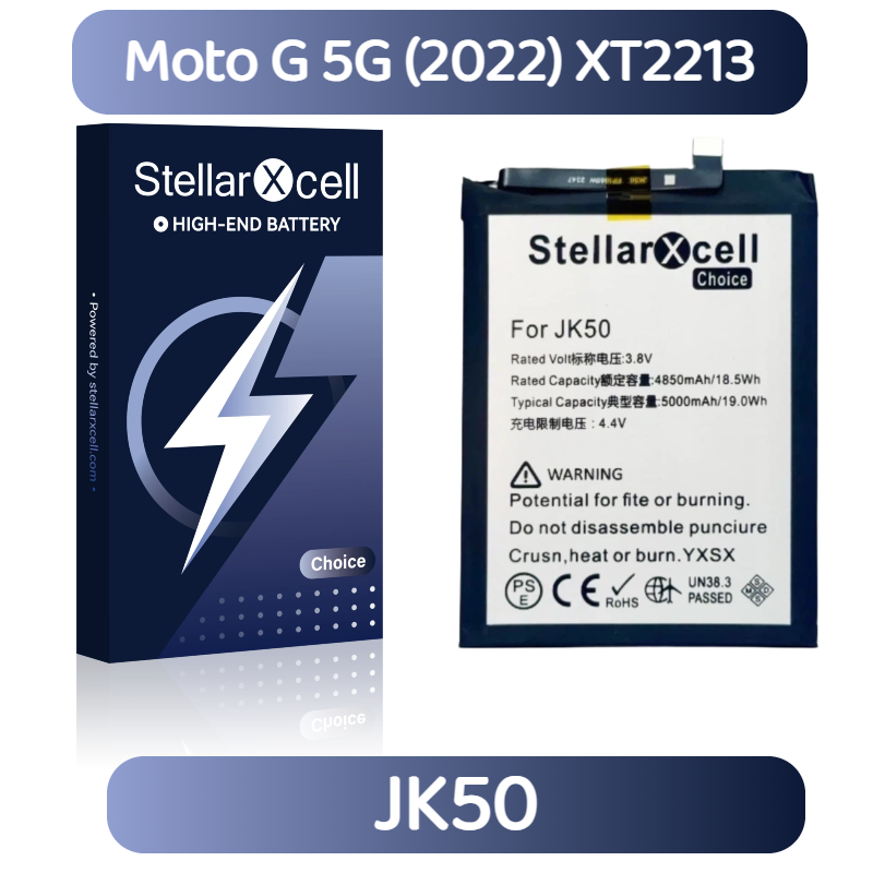 StellarXcell Choice Battery For Motorola G 5G (2022) XT2213 JK50