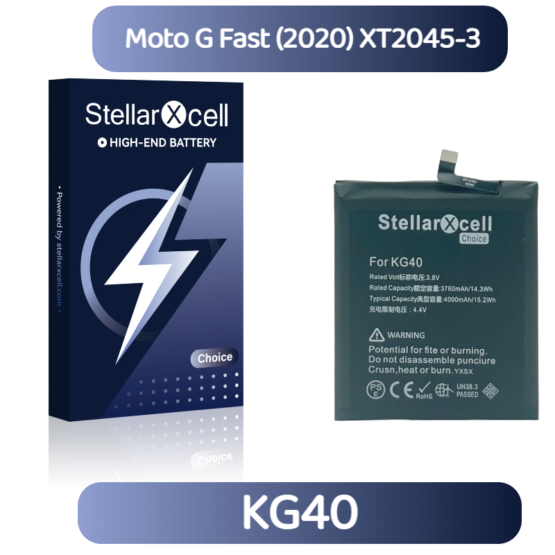StellarXcell Choice Battery For Motorola G Fast (2020) XT2045-3 KG40