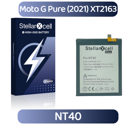 StellarXcell Choice Battery For Motorola G Pure (2021) XT2163 NT40