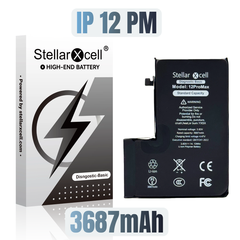 StellarXcell Diagnostic Basic Battery For IPhone 12Promax