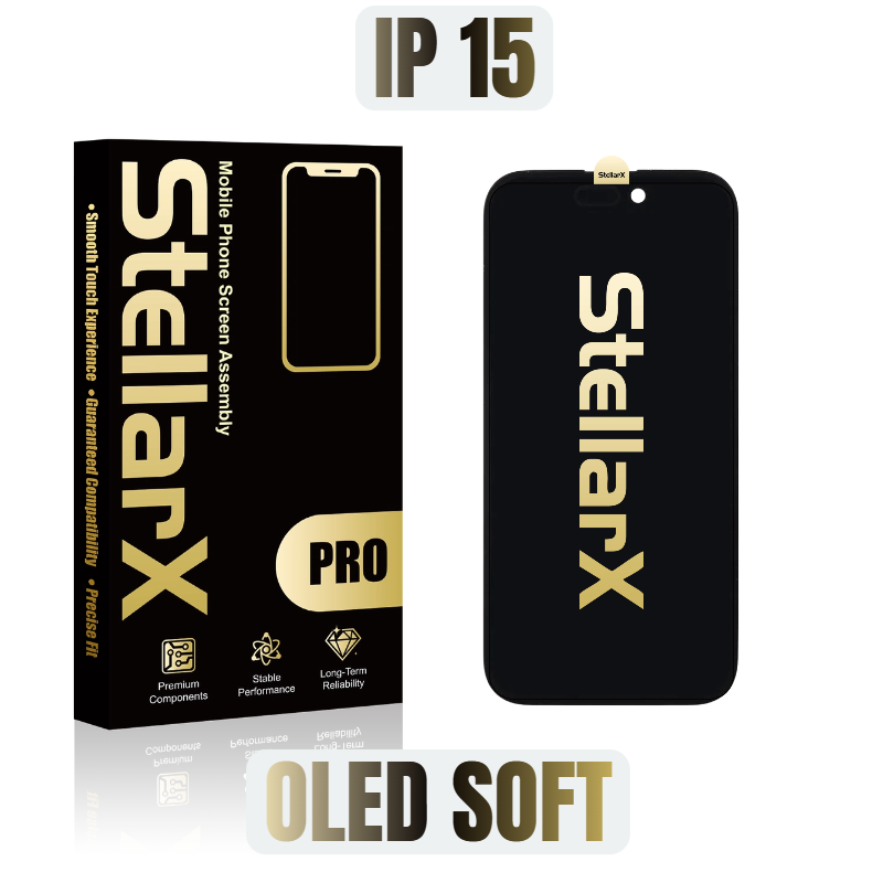 StellarX Pro Display Oled Soft For iPhone15