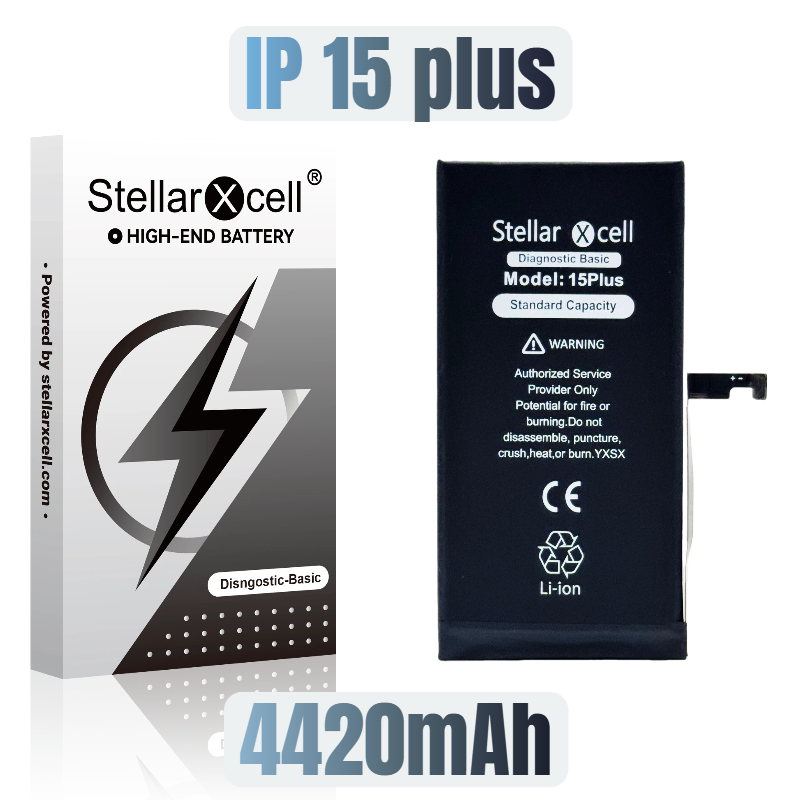 StellarXcell Diagnostic Basic Battery For IPhone15Plus