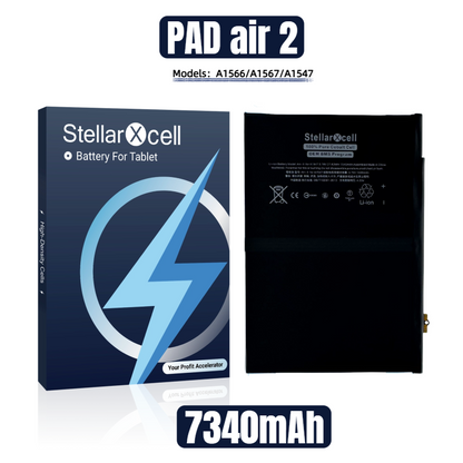 StellarXcell Tablet Battery For iPad Air2 A1566 / A1567 / A1547