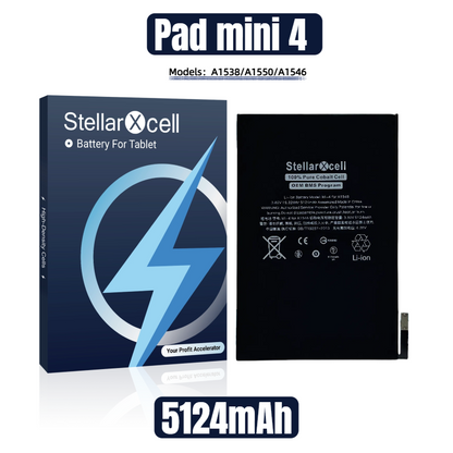 StellarXcell Tablet Battery For iPad  Mini4  / A1538 / A1550 /A1546