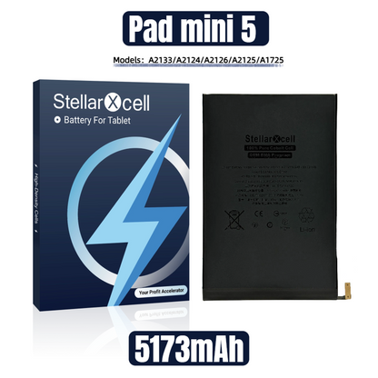 StellarXcell Tablet Battery For iPad  Mini5 A2133 / A2124 / A2126 / A2125 / A1725