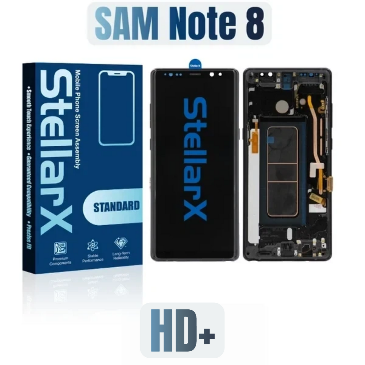StellarX Standard Display HD+ For Samsung Note 8