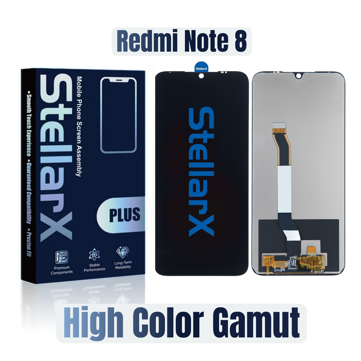 StellarX Plus Display High Color Gamut For Redmi Note 8