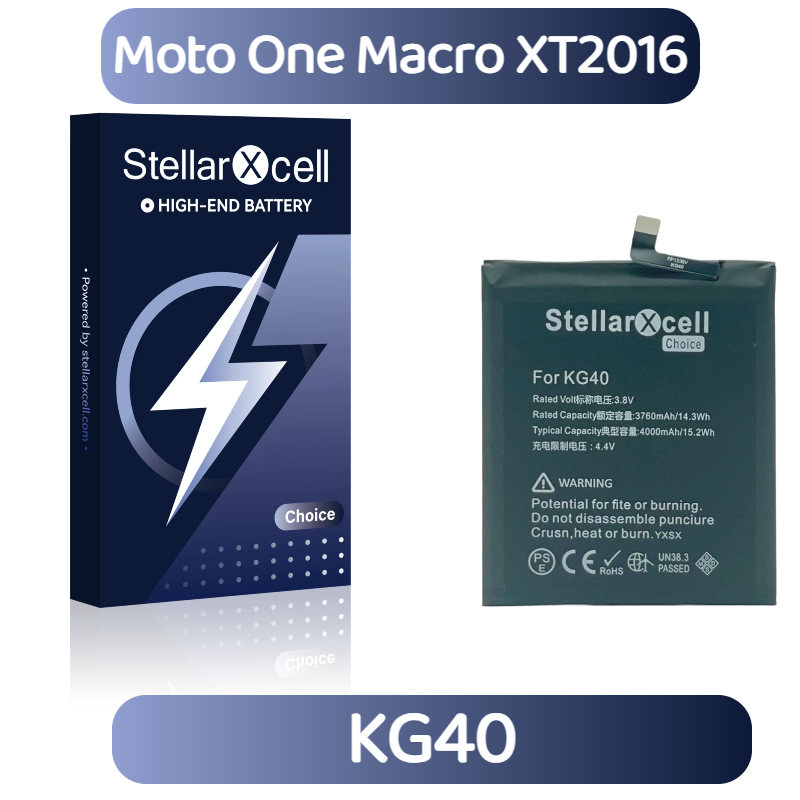 StellarXcell Choice Battery For Motorola One Marco XT2016 KG40