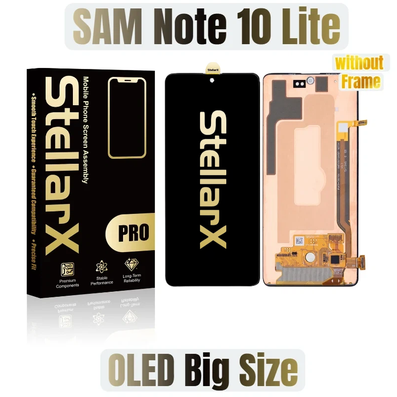 StellarX Pro Display Big Size Oled For Samsung Note10 Lite No Frame