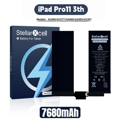 StellarXcell Tablet Battery For iPad Pro11 3th     A2369/A2377/A2460/A2459/A2301